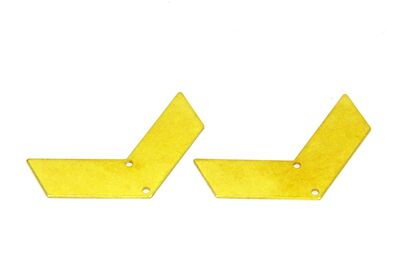 10x40 mm OK DESENLİ PUL, HAM PİRİNÇ #1759H - 3
