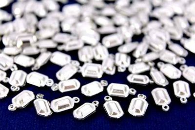 10x5 mm DİKDÖRTGEN KULPLU PUL, NİKEL KAPLAMA PİRİNÇ #214N