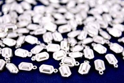 10x5 mm DİKDÖRTGEN KULPLU PUL, NİKEL KAPLAMA PİRİNÇ #214N - 2