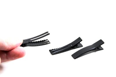 10x50 mm MAŞA MODELİ TOKA SİYAH BOYA KAPLAMA, ALT KISIM İKİ ÇATALLIDIR ( 5 cm MAŞA - ÇİFT TIRNAKLI ) - 4
