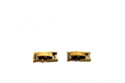KÜÇÜK BOY KARTİYER FERMUAR HAM PİRİNÇ, KARE: 6.5x7 mm KİLİT: 3x10 mm - 2