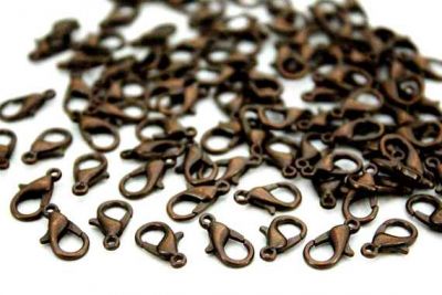 10x6 mm 501 PAPAĞAN KİLİT, BAKIR KAPLAMA #177B - 2