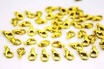 10x6 mm 501 PAPAĞAN KİLİT, SARI KAPLAMA #177SK - 2