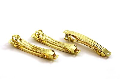 8 cm OTOMATİK TOKA, SARI KAPLAMA (10x80 mm) - 2