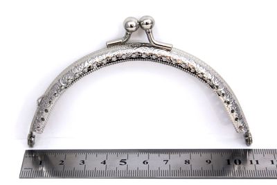 11 CM ÇANTA VE CÜZDAN KULPU, NİKEL RENK, KOD-3N - 2