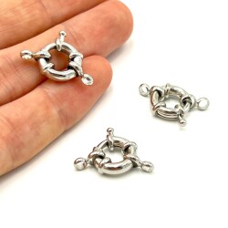 11 mm GEMİCİ DÜMEN KLİPS, RODYUM KAPLAMA - ERTÜRK