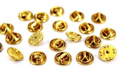 11 mm YUVARLAK ROZET KLİPSİ, SADECE KAPAK, HAM PRİNÇ - 2
