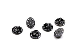 11 mm YUVARLAK ROZET KLİPSİ, SADECE KAPAK, SİYAH NİKEL - ERTÜRK