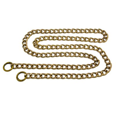 110 cm ALÜMİNYUM HAFİF HAZIR ÇANTA ZİNCİRİ, ANTİK SARI RENK ( KARARMAZ ) 1. KALİTE Z-10AS - 1