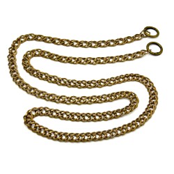 110 cm ALÜMİNYUM HAFİF HAZIR ÇANTA ZİNCİRİ, ANTİK SARI RENK ( KARARMAZ ) 1. KALİTE Z-140AS - ERTÜRK