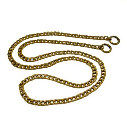 110 cm ALÜMİNYUM HAFİF HAZIR ÇANTA ZİNCİRİ, ANTİK SARI RENK ( KARARMAZ ) 1. KALİTE Z-162AS - ERTÜRK