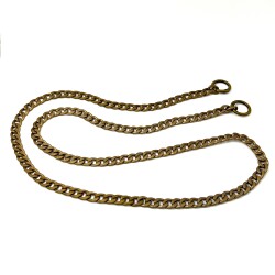 110 cm ALÜMİNYUM HAFİF HAZIR ÇANTA ZİNCİRİ, ANTİK SARI RENK ( KARARMAZ ) 1. KALİTE Z-163AS - ERTÜRK