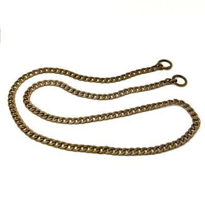 110 cm ALÜMİNYUM HAFİF HAZIR ÇANTA ZİNCİRİ, ANTİK SARI RENK ( KARARMAZ ) 1. KALİTE Z-163AS - 1