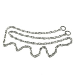 110 cm ALÜMİNYUM HAFİF HAZIR ÇANTA ZİNCİRİ, GÜMÜŞ RENK ( KARARMAZ ) 1. KALİTE Z-15G - ERTÜRK