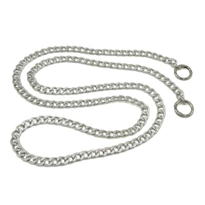 110 cm ALÜMİNYUM HAFİF HAZIR ÇANTA ZİNCİRİ, GÜMÜŞ RENK ( KARARMAZ ) 1. KALİTE Z-162G - 1
