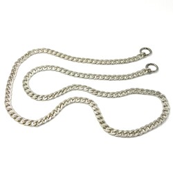 110 cm ALÜMİNYUM HAFİF HAZIR ÇANTA ZİNCİRİ, GÜMÜŞ RENK ( KARARMAZ ) 1. KALİTE Z-163G - ERTÜRK