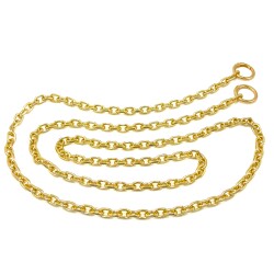 110 cm ALÜMİNYUM HAFİF HAZIR ÇANTA ZİNCİRİ, SARI RENK ( KARARMAZ ) 1. KALİTE Z-184SA - ERTÜRK