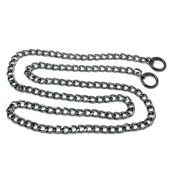 110 cm ALÜMİNYUM HAFİF HAZIR ÇANTA ZİNCİRİ, SİYAH RENK ( KARARMAZ ) 1. KALİTE Z-138Sİ - ERTÜRK