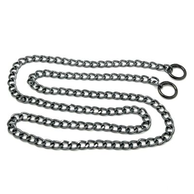 110 cm ALÜMİNYUM HAFİF HAZIR ÇANTA ZİNCİRİ, SİYAH RENK ( KARARMAZ ) 1. KALİTE Z-138Sİ - 1