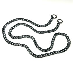 110 cm ALÜMİNYUM HAFİF HAZIR ÇANTA ZİNCİRİ, SİYAH RENK ( KARARMAZ ) 1. KALİTE Z-163Sİ - ERTÜRK