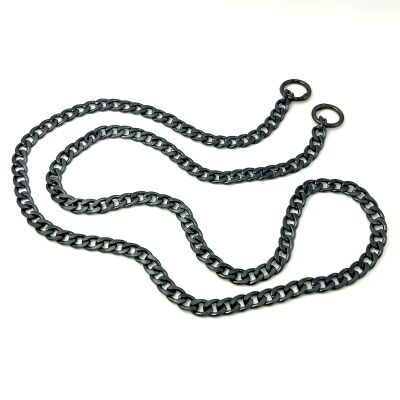 110 cm ALÜMİNYUM HAFİF HAZIR ÇANTA ZİNCİRİ, SİYAH RENK ( KARARMAZ ) 1. KALİTE Z-163Sİ - 1