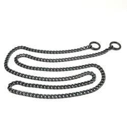 110 cm ALÜMİNYUM HAFİF HAZIR ÇANTA ZİNCİRİ, SİYAH RENK ( KARARMAZ ) 1. KALİTE Z-164Sİ - ERTÜRK