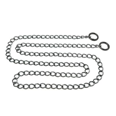 110 cm ALÜMİNYUM HAFİF HAZIR ÇANTA ZİNCİRİ, SİYAH RENK ( KARARMAZ ) 1. KALİTE Z-28Sİ - 1