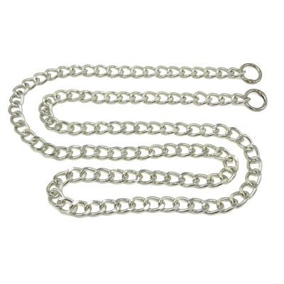 110 cm ALÜMİNYUM HAFİF HAZIR ÇANTA ZİNCİRİ, GÜMÜŞ RENK ( KARARMAZ ) 1. KALİTE Z-10G - 1