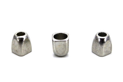 11x13 mm FULAR UCU HUNİ APARAT ZAMAK DÖKÜM, BOYALI GÜMÜŞ RENK - 2