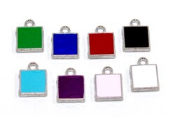 11x15 mm, MİNELİ KARE TAKI APARATI, NİKEL KAPLAMA, #M5N - ERTÜRK