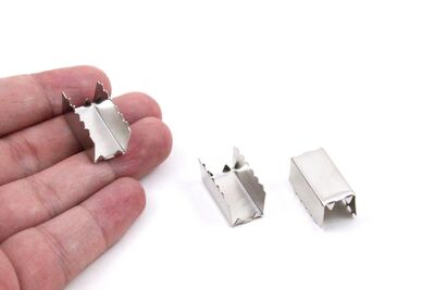 11x22 mm DİŞLİ SIKIŞTIRMA, NİKEL KAPLAMA, TELEFON ASKILIĞI SIKIŞTIRMASI - 2