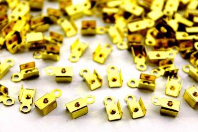 10x5 mm BAĞLANTI SIKIŞTIRMA , SARI KAPLAMA SAÇ #220SK - 2