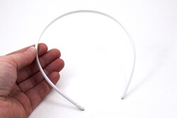 12 ADET -- 7 mm BALIK SIRTI PLASTİK TAÇ, BEYAZ RENK - ERTÜRK
