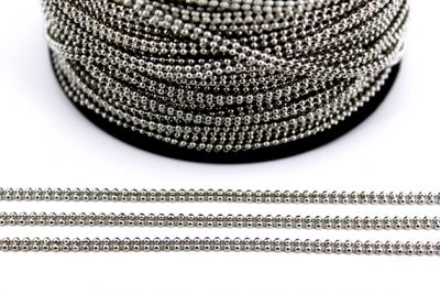 1.2 mm 2 SIRA TRAŞSIZ NİKEL TOP DORE ZİNCİR - 2