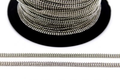 1.2 mm 3 SIRA TRAŞSIZ NİKEL TOP DORE ZİNCİR - 2