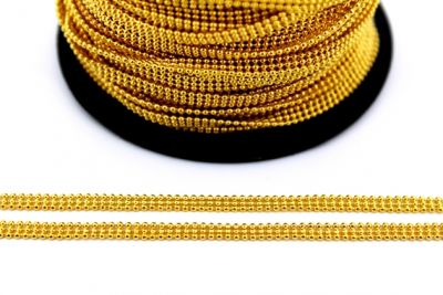 1.2 mm 3 SIRA TRAŞSIZ SARI TOP DORE ZİNCİR - 3