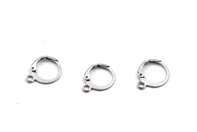 12 mm, ÇELİK KÜPE KANCASI, GÜMÜŞ RENK, 1. KALİTE KARARMAZ - 1