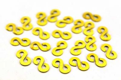 6x11 mm SONSUZLUK DESENLİ PUL, HAM PİRİNÇ #923H - 2