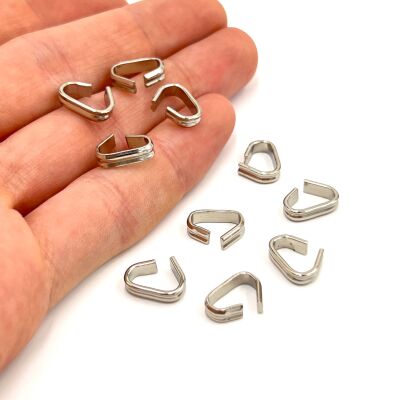 12 mm, KANALLI YASSI AÇIK HALKA, NİKEL KAPLAMA, DEMİR - 1