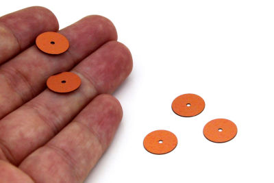 12 mm PLASTİK PUL PAYET, NAKIŞ PULU, DÖKME PUL, ORTADAN DELİK, BAKIR RENK - 3