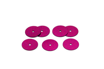 12 mm PLASTİK PUL PAYET, NAKIŞ PULU, DÖKME PUL, ORTADAN DELİK, FUŞYA RENK - 2