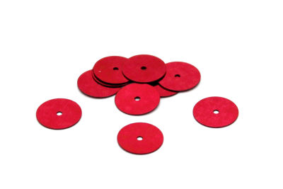 12 mm PLASTİK PUL PAYET, NAKIŞ PULU, DÖKME PUL, ORTADAN DELİK, KIRMIZI RENK - 2