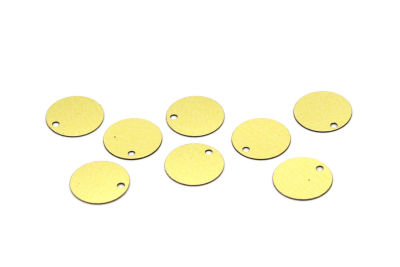 12 mm PLASTİK PUL PAYET, NAKIŞ PULU, DÖKME PUL, YAN DELİK, ALTIN RENK - 2