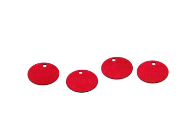 12 mm PLASTİK PUL PAYET, NAKIŞ PULU, DÖKME PUL, YAN DELİK, KIRMIZI RENK - 2