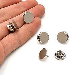 12 MM PUL KAYNAKLI ROZET İĞNESİ, 1. KALİTE KARARMAZ RODYUM KAPLAMA - ERTÜRK