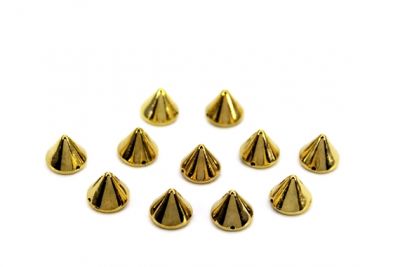 10 mm SİVRİ APOLET METALİZE, SARI KAPLAMA - 2
