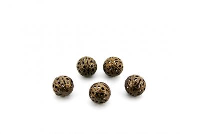 12 mm YUVARLAK DANTEL TOP, ANTİK SARI KAPLAMA #329AS - 2