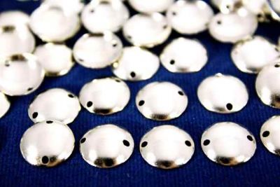 12 mm YUVARLAK İKİ DELİK BOMBELİ PUL, NİKEL KAPLAMA #97N - 2