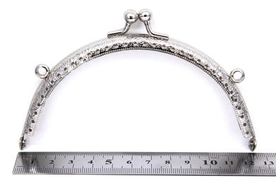 12.5 CM ÇANTA VE CÜZDAN KULPU, NİKEL RENK, KOD-4N - 2