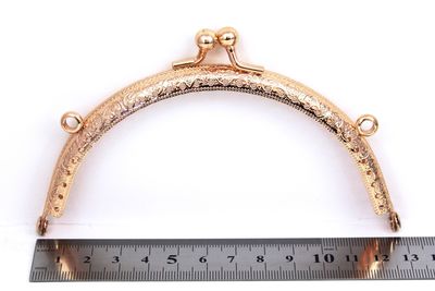 12.5 CM ÇANTA VE CÜZDAN KULPU, ROSE RENK, KOD-4R - 2